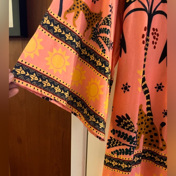 Anthropologie Farm Rio Printed Shift Mini Dress - Picture 4 of 8